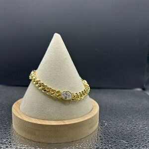 Melinda Maria Gold Bracelet with Dainty Crystal Accents